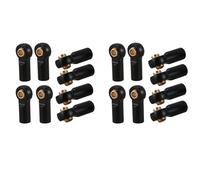 16 Piezas M3 Barra de Acoplamiento de la ArticulaciÓN de RÓTula Tirante de Cabeza de Bola Foca Fin de 1/10 RC CamiÓN Coche CamiÓN Calesa Negro