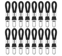 16 Piezas Pinzas de Paño Ganchos, Clips para Colgar Toallas Negro, Clips de Toalla de Té, Clips para Paños de Cocina Duradero, Multifuncional Clip Soporte para Toalla Playa, Ropa, Cocina, Baño