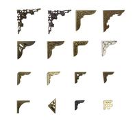 16 piezas protectores de esquinas de libros de metal, protector de esquinas de libro, protector de esquinas para menús, para libros, álbumes de recortes, menús
