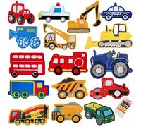 16 Piezas Ropa Termoadhesivos，Parches Ropa Niños，Dibujos animados Bordados Parche，Parches Para Planchar,Parches Pantalones Niño para Mochilas, Jeans, Pantalon, para Infantil Y Adultos