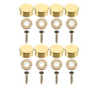 16 Piezas Tapa Decorativa para Tornillo de Espejo, 9.5 MM | Aleación de Zinc Pulida, Instalación sin Herramientas, Cubre Cabezas Visibles, para Paneles y Letreros