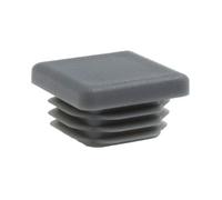 16 Piezas - Todos los Tamaños - Tapas Plásticas Cuadradas - Insertos de Tubos para Las Patas de la Mesa, Sillas, Muebles (20mm, Gris) - por Lifeswonderful