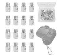 16 Piezas Tornillo de Cámara de 1/4 de Pulgada, Tornillo de Montaje de la cámara, Tornillos metálicos en Pulgadas, Tornillo de Rosca de tapón, Adaptador de Rosca para trípode de cámara Tornillo