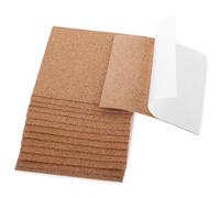 16 placas de corcho autoadhesivas, de 1 mm de grosor, rectangulares autoadhesivas para posavasos de corcho, alfombrilla de corcho, decoración de mesa, decoración de pared, bricolaje (10 x 10 cm)