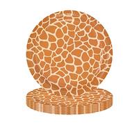 16 platos de papel con estampado de jirafa de safari de la selva, 7 pulgadas, suministros de fiesta de safari de la selva, suministros de fiesta de reptiles