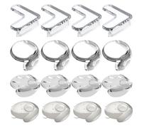 16 Protections d'Angle pour Meubles en Silicone Souple, Lot avec 4 Designs Amusants (Ours, Patte, Balle, Forme L), Transparent et Autocollant, Sécurité Enfant Anti-Choc pour Tables et Coins de Meubles