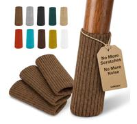 16 Protectores de Patas de Silla Suelos de Madera, no se Caen fácilmente, Muy fáciles de Poner, se adaptan a Todas Las Formas de Patas, Fundas elásticas para Patas de Taburete de