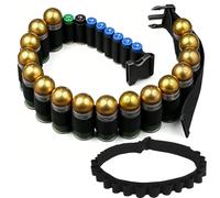 16 proyectiles de granada y 8 bandoleros redondos para caza Airsoft 12ga 16ga 20ga (negro)