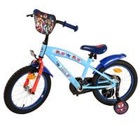 16 Pulgadas Bicicleta Niños Marvel Spider-Man Azul Rojo 4-6 Años Ruedas de Apoyo