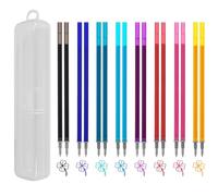 16 Recambio para Bolígrafo de Gel Borrable, Compatible con Legami Bolígrafos, Recambios de Minas Borrables, Recargas Borrables con Tinta Termosensible, Punta 0,7 mm, Altura 13 cm, 8 Colores