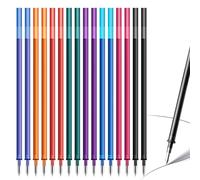 16 Recambios Borrables Multicolores para bolígrafo Legami de 0,7 mm x 13 cm Recambios para Bolígrafos Borrables, Recambio Negro, Azul, Rojo, Verde, Naranja, Rosa y Morado