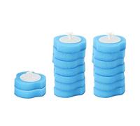 16 Recambios Desechables para Escobillas de Baño, Limpiador Soluble en Agua de un Uso con Cabezal de Esponja Espesado para Baño