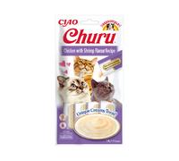 16 sobres x 14 g Churu Snack Cremoso de Pollo con Gambas para gatos ¡Pack Ahorro!