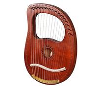 16 String Lyre Harp Con Símbolos Fonéticos Tallados, Patrones Únicos De Madera Maciza De Madera Maciza, Con Llave De Afinación, Cadenas De Extracción, Manual, For Adultos, Niños Y Principiantes