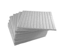 16 StüCk Professionelle Akustikplatten, Schalldichte Wandplatten, für Studio Absorbiert Schall und Eliminiert (Blanco)