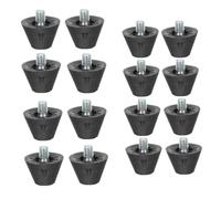 16 tacos de fútbol, 13 mm y 16 mm, tacos de repuesto para zapatos deportivos, sustitutivos con cabeza de metal, zapatos deportivos con puntas