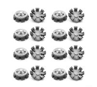 16 tacos de goma para zapatos de golf con tornillos de rosca de metal y 8 puntos que proporcionan una mejor tracción y apoyo en campos de golf (gris)