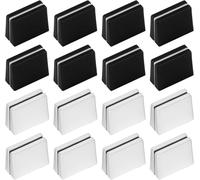 16 tapas Fader, pomos de plástico para Pioneer DJM 350 400 500 700 750 800 850 850 900 Nexus 900SRT 900NXS2 2000 2000 Nexus fácil de instalar (blanco y negro)