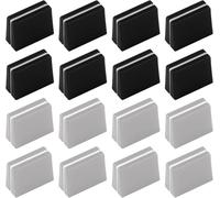 16 tapas Fader, pomos de plástico para Pioneer DJM 350 400 500 700 750 800 850 850 900 Nexus 900SRT 900NXS2 2000 2000 Nexus fácil de instalar (negro y gris)