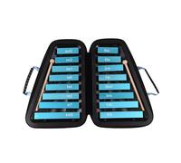 16 Teclas Glockenspiel 16 Notas Placa De Aluminio Xilófono Instrumentos Musicales Educativos Tempranos Con Mazos De Caja (Color : Blue)