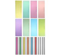 16 tiras de lectura guiadas de colores, superposiciones y reglas, tira de lectura guiada, herramientas de lectura para dislexia para niños, herramientas de lectura para estudiantes (varios colores)