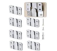 16 Uds acero inoxidable Interlock colgante hebilla, montaje oculto al ras soportes Z Clip soporte interlock, hebilla colgante montaña hebilla para la visualización de imagen galería de arte