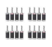 16 Uds.Enchufes Banana Hi-End HIFI DIY Fibra de Carbono Chapado En Cobre Rodio Conector de Audio Eléctrico Conector Banana