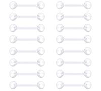 16 unids plástico tetinas de biberón anillos de lengua retenedor de barra recta FL