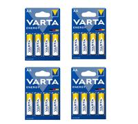 16 Varta Energy Alkaline Batteries AA LR6 4106 Mignon MN1500 1.5V EXP 2029 NUEVO