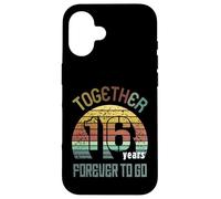 16 Wedding Anniversary For Couple Sixteen Years of Marriage Carcasa para iPhone 16