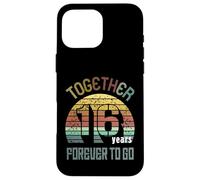 16 Wedding Anniversary For Couple Sixteen Years of Marriage Carcasa para iPhone 16 Pro MAX