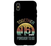 16 Wedding Anniversary For Couple Sixteen Years of Marriage Carcasa para iPhone X/XS
