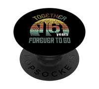 16 Wedding Anniversary For Couple Sixteen Years of Marriage PopSockets PopGrip Adhesivo