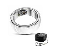 (16#, White) R8 Multi-Function Smart Ring Health Tracker with Sleep Heart Rate, Blood Oxygen Monitoring - White /