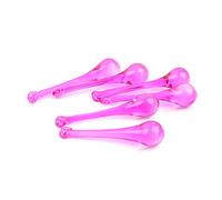 16 x 60 mm/20 x 80 mm lámpara de cristal rosa prisma gotas colgantes piezas de iluminación para decoración del hogar, 16 x 60 mm, 14 unidades