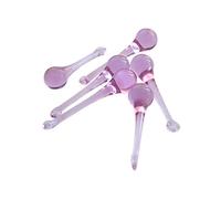 16 x 60 mm/20 x 80 mm lila cristal prisma gotas colgantes piezas de iluminación para decoración del hogar, 16 x 60 mm, 50 unidades