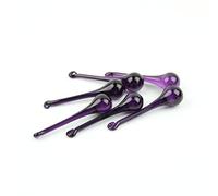 16 x 60 mm/20 x 80 mm púrpura oscuro cristal prisma gotas de lluvia moderna lámpara colgantes piezas de iluminación para decoración del hogar, 16 x 60 mm, 50 unidades