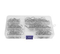 160 anzuelos de Pesca de Acero con Alto Contenido de Carbono, anzuelos de púas con Caja de Almacenamiento para Pesca de Agua Salada, Agua Dulce, anzuelos Afilados duraderos para