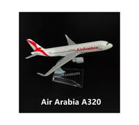 (160. Arabia A320)Scale 1:400 Metal Aircraft Replica Emirates Airlines A380 B777 Airplane Diecast Model Aviation Plane Collectible Toys for Boys