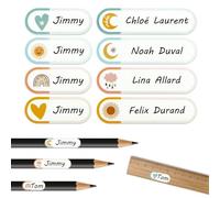 160 Etiquetas engomadas personalizadas, pegatinas nombre nombre, diferentes tamaños boho etiqueta nombre etiqueta etiqueta engomada se puede utilizar para marcar libros, bolígrafos, vasos para beber