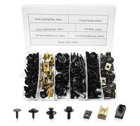 160 juegos de tornillos de tuerca de chapa para tuerca, juego de tornillos de carrocería, clips de fijación tipo U de metal, tornillos de fijación para fijar piezas de coche