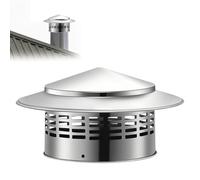 160 mm de diámetro interior para chimenea cubierta de chimenea: cubierta de chimenea, protección contra la lluvia sombrero de lluvia accesorio de chimenea de acero inoxidable