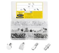 160 Pcs Clavijas de Soporte Baldas Armario, 5mm 6mm Clavijas Soporte de Estante de Metálico, Soportes para Estantes Armarios, Cristaleras, Vitrinas, Alacenas, Muebles, Cocina