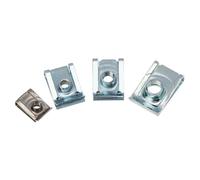 160 piezas M4 M5 M6 M8 Tuerca en U Abrazadera rápida Acero inoxidable(160pcs)