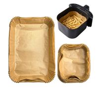 160 Piezas Papel Freidora Aire, Papel para Air Fryer Cosori Dual Blaze TwinFry 10 L/Ninja Air Fryer AF500EU 5,2-10,4 L/Cecotec Cecofry Dual 9000, Pergamino Antiadherente Desechable para Horno