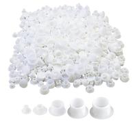 160 Piezas Tapas Agujeros De Perforación,Casquillos Cubierta Agujero Taladro,Tapas Protectoras Orificios Taladrar Tapa Tornillos,Para Todo Tipo Agujeros Clavos Muebles (5 Mm/6 Mm/8 Mm/10 Mm). (Blanco)
