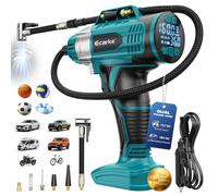 160 PSI Compresor Aire Portatil Compatible con Makita 20V(Solo Productos) | Manómetro Digital | Encendedor de Cigarrillos 12v | Apagado Automático | Inalámbrico | Inflación Rápida | Para automóviles