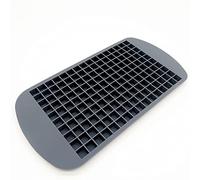 160 rejillas de 1 x 1 cm, bandeja de silicona para cubitos de hielo, mini molde cuadrado reutilizable y flexible, no rompible, herramienta para hacer cubitos de hielo para whisky, cóctel, leche, jugo,