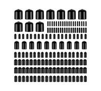 160 tapas de goma de varios tama?os, tapas protectoras de roscas de tornillo flexibles, cubierta de perno de vinilo redonda en 9