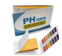 160 tiras de prueba, papel de prueba, pH 1-14, con escala de comparación de colores (2 paquetes de 80 unidades)